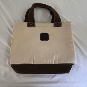 Tequila Patron Canvas Tote Bag Insulated Cooler Interior Cream Brown Bee Logo